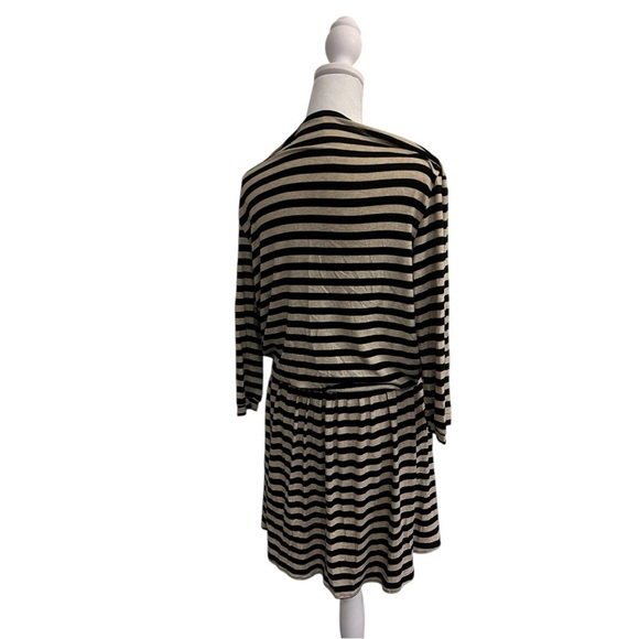 Mason Striped Black and Cream mini Dress - Picture 3 of 6